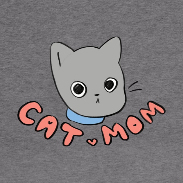 Full Time Cat Mom by Cute
